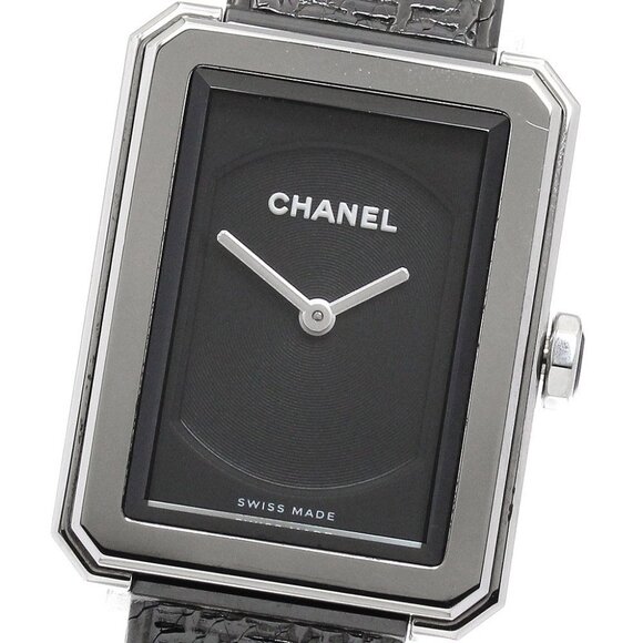 CHANEL Boyfriend tweed H5317 black Dial Quartz Ladies Watch_898126 - Picture 1 of 7